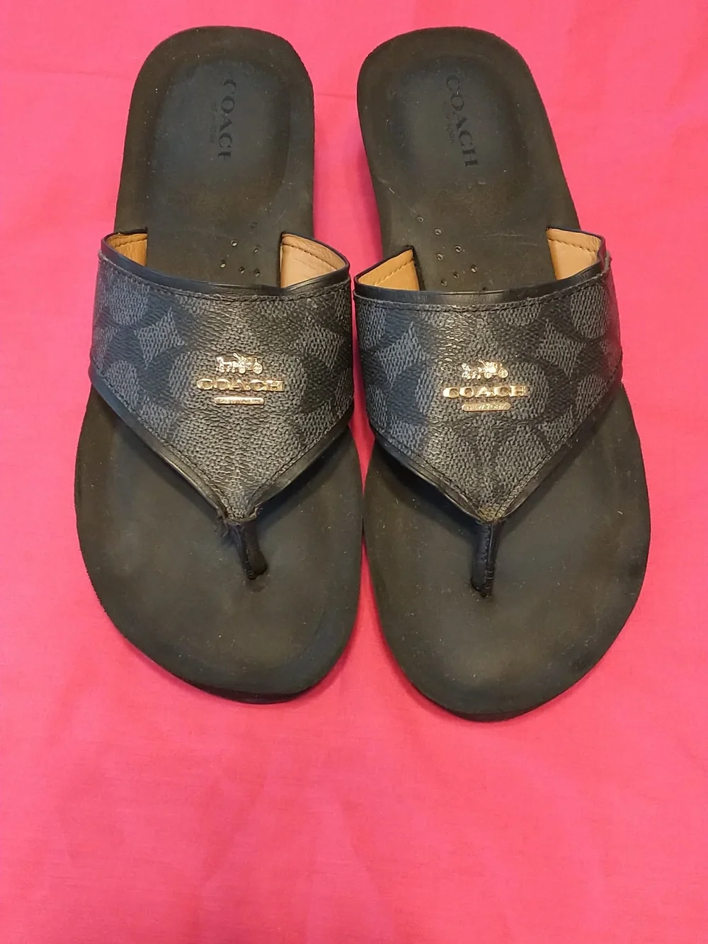 Coach Monogram Thong Sandals - Picture 2 of 10
